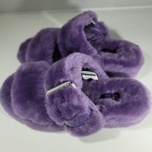 New yeah fuzz purple ugg slides 6